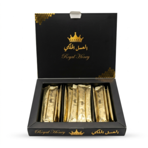 العسل الملكي مع غذاء ملكات النحل والجنسنج – 15 جرام، بكت 20 كيس